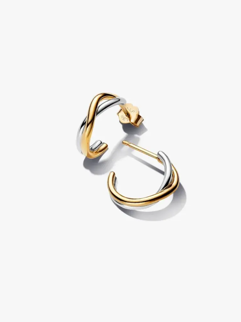 Two-tone Open Hoop