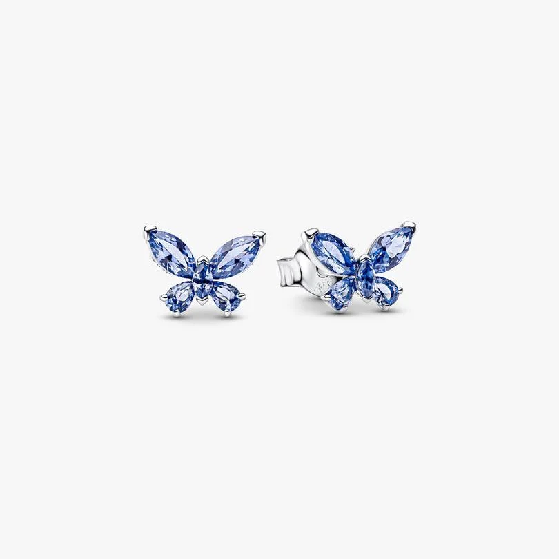 Blue Butterfly Stud