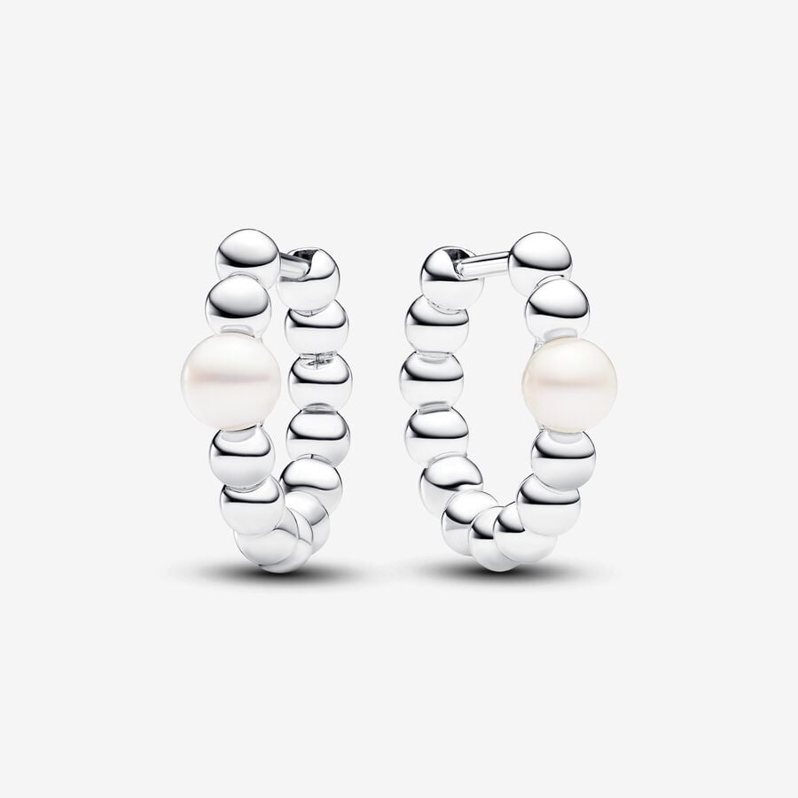 [579] Cultured Pearl & Beads Hoop
