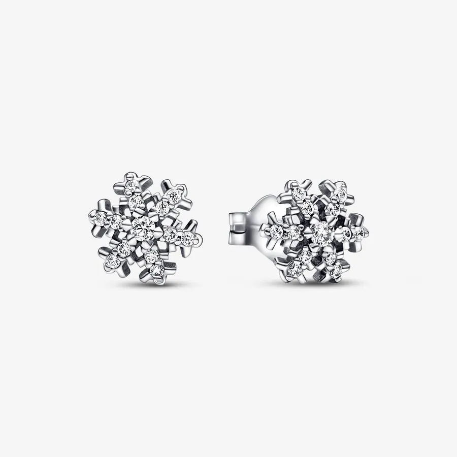 New Sparkling Snowflake Stud