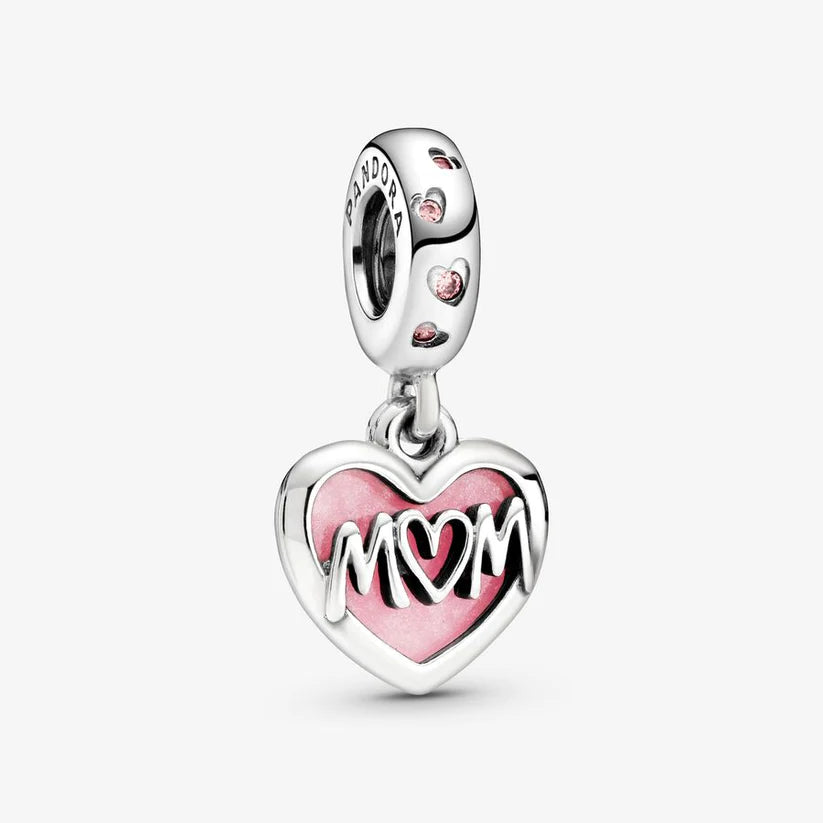 Mom Script Heart Dangle