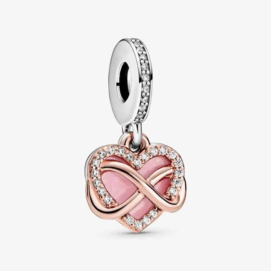 Sparkling Infinity Heart Dangle