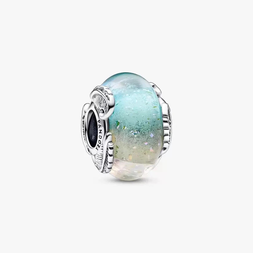 Multicolour Murano & Curved Feather