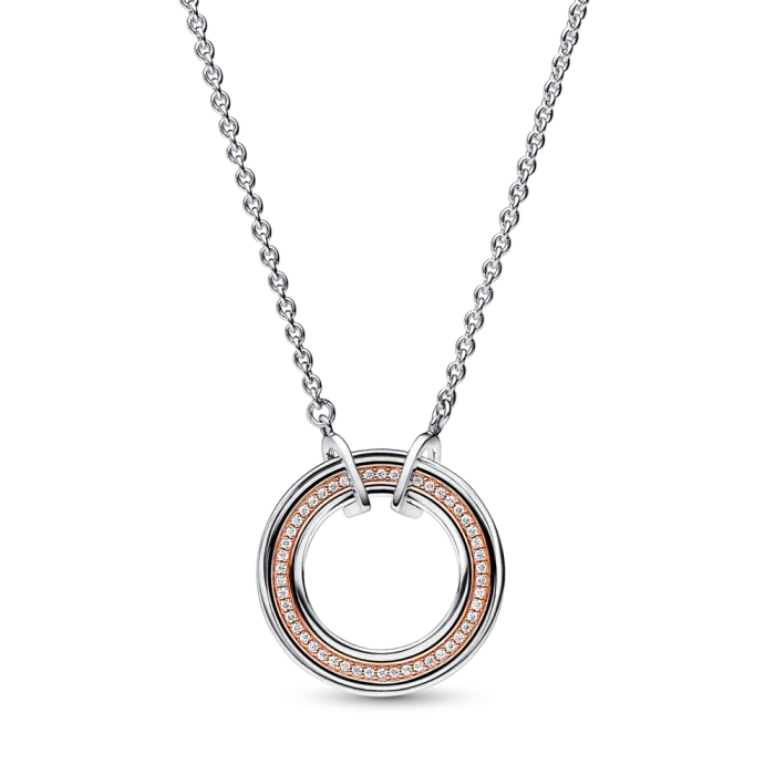 [10442] Two tone Logo & Pavé