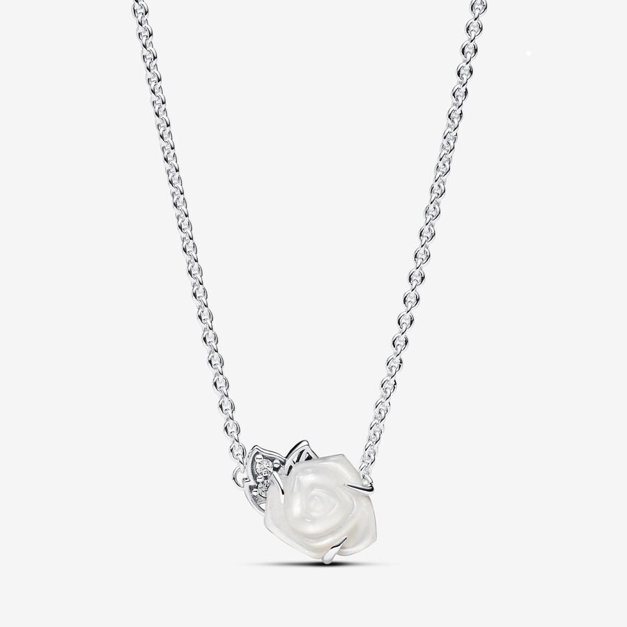 White Rose in Bloom Collier