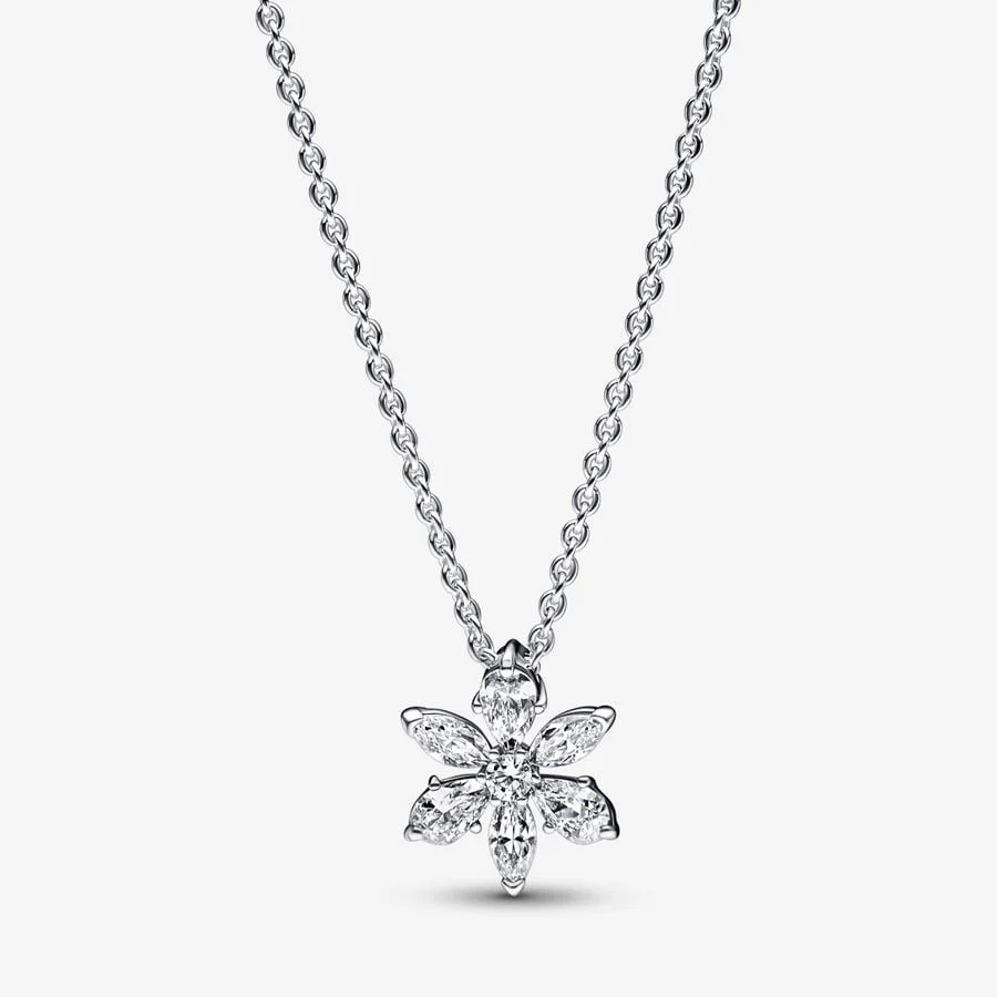 [983] Sparkling Herbarium Cluster Pendant Necklace