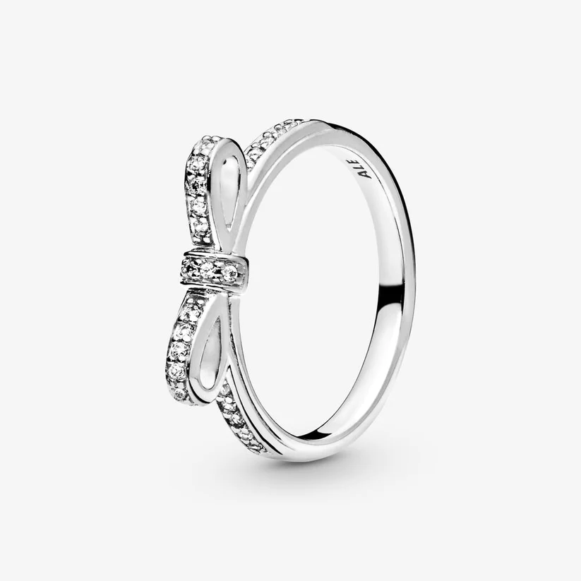 Bow Silver with cz 56