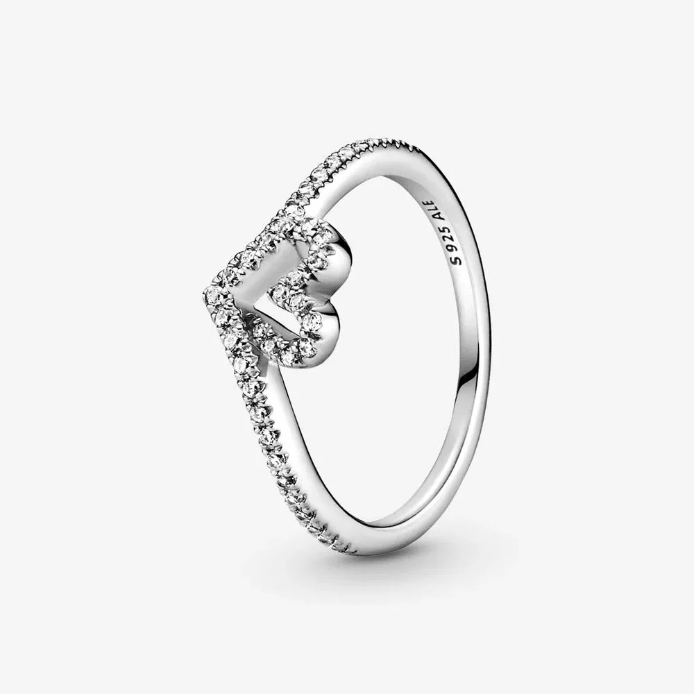 Sparkling Wishbone Heart 58