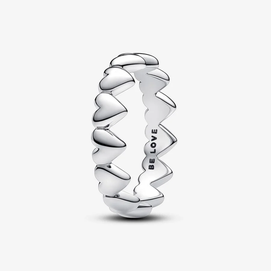 Row of Hearts Silver 56
