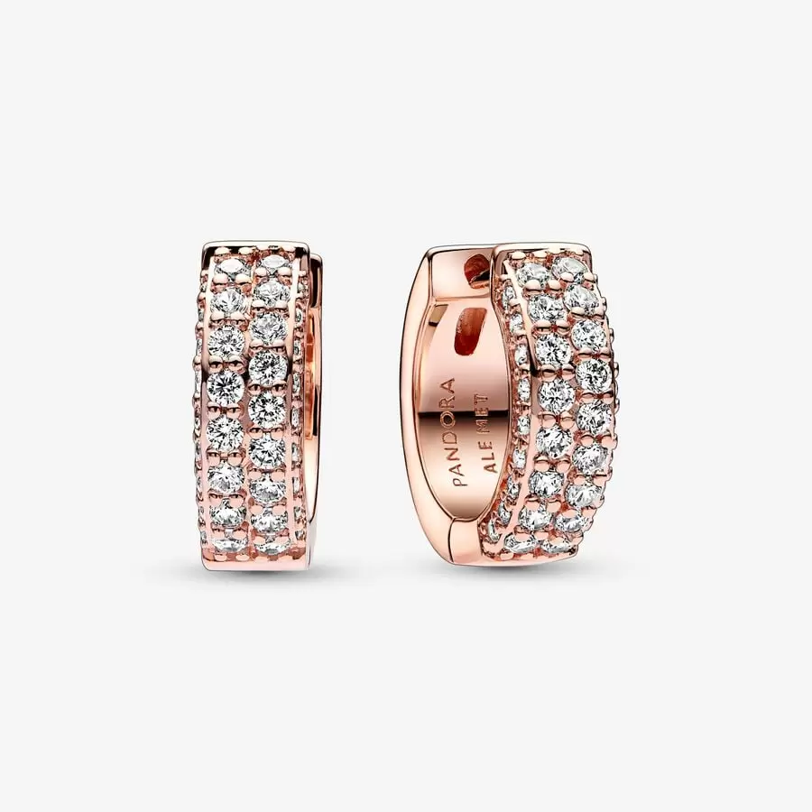 Timeless Pavé Double-row Hoop