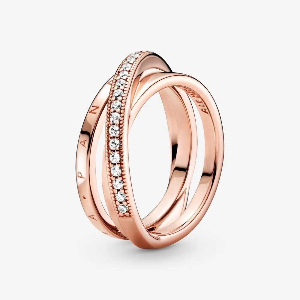 Crossover Pave Triple Band 54