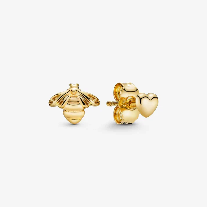 Heart & Bee Stud