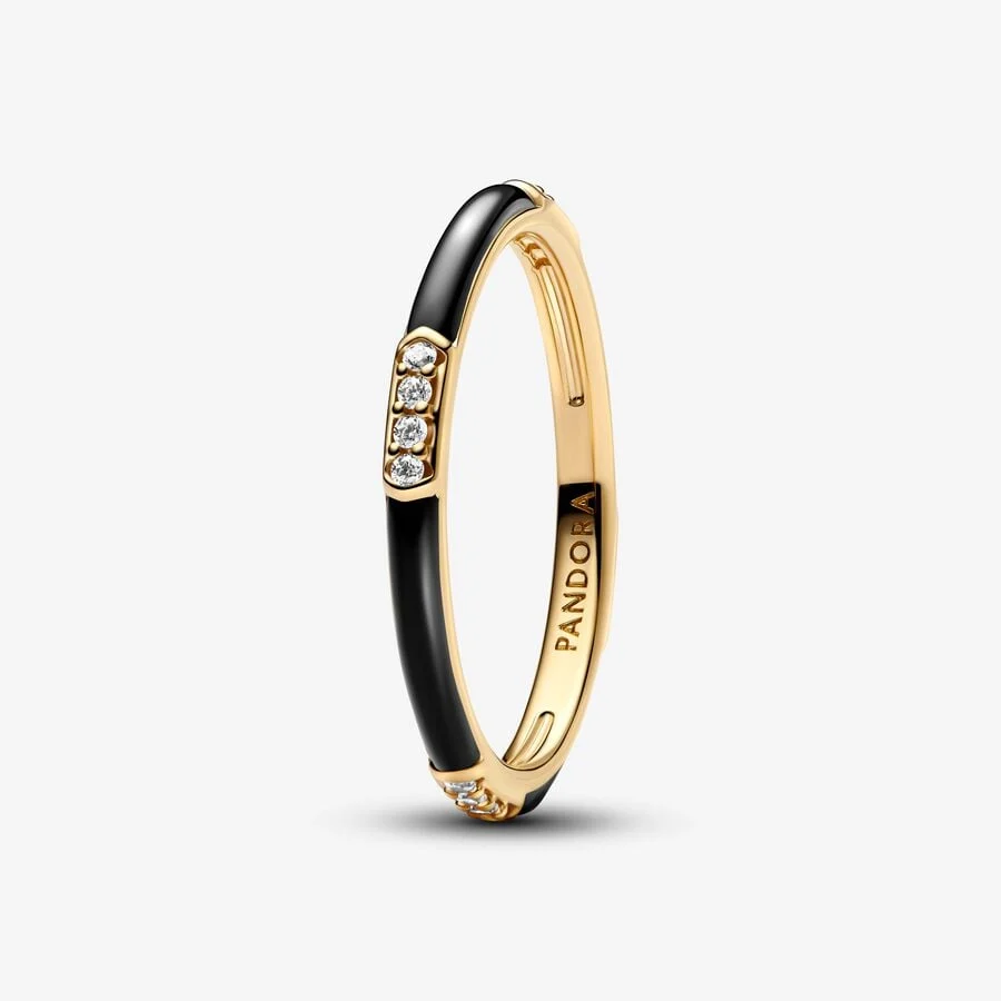 Black Enamel & Stones 56