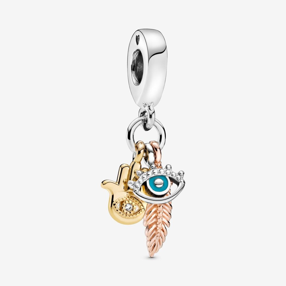 Hamsa, All-seeing Eye & Feather