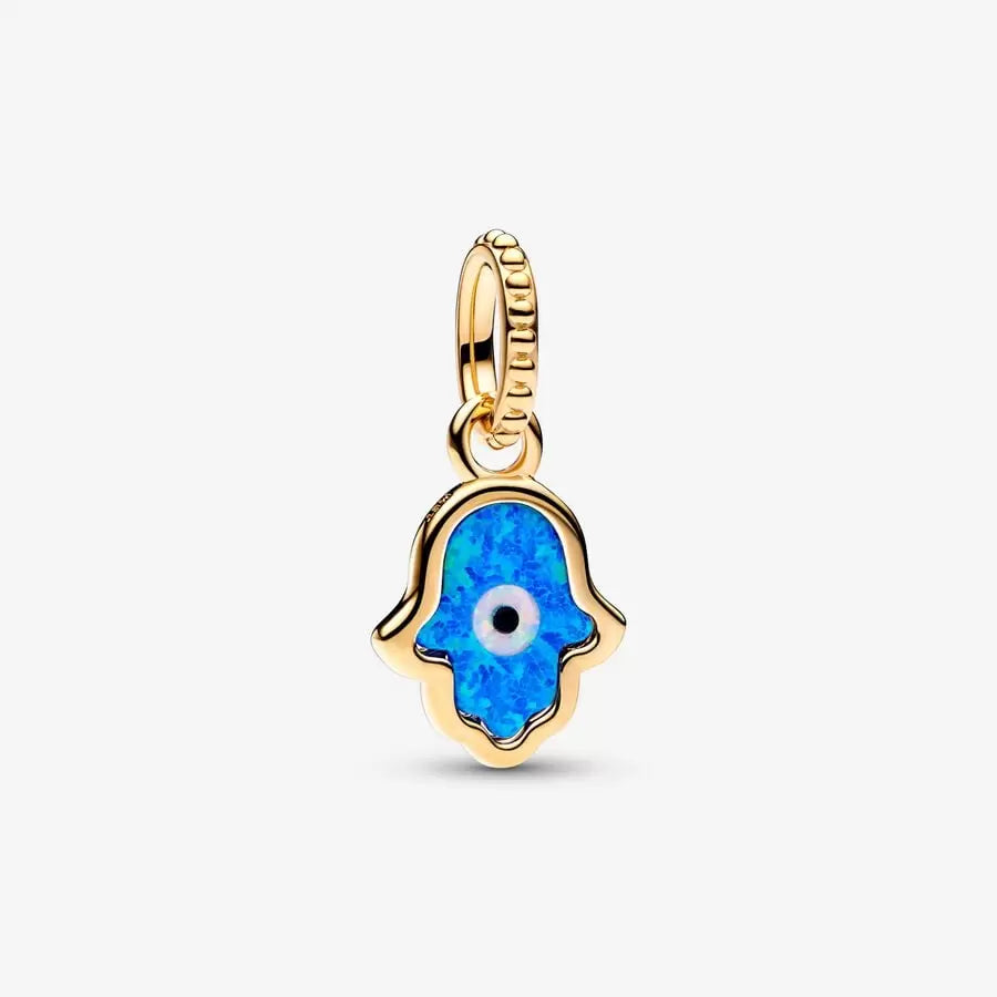Opalescent Blue Hamsa Hand