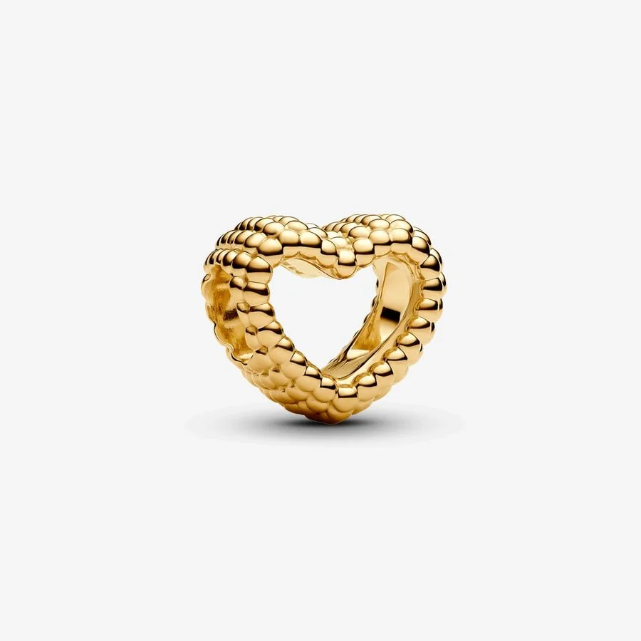 Beaded Open Heart Shine