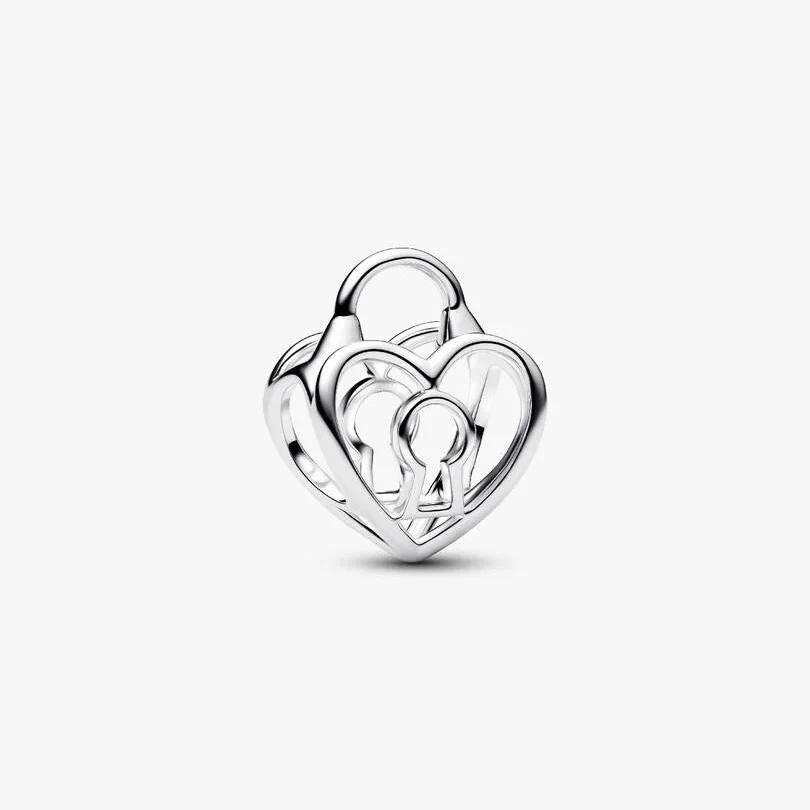 Openwork Heart Padlock