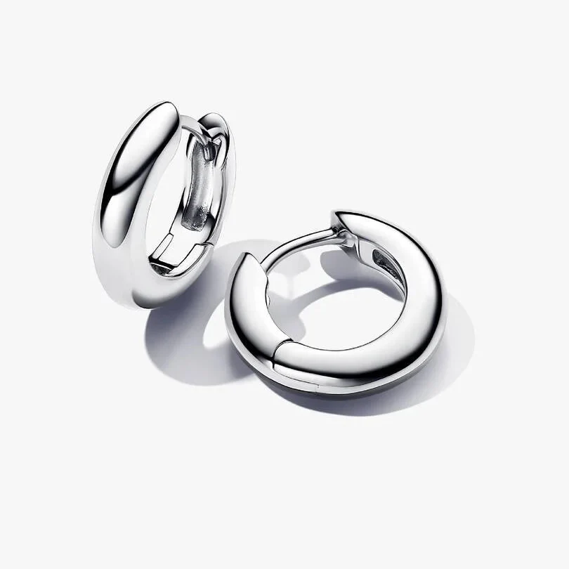 Round Hoop Earrings
