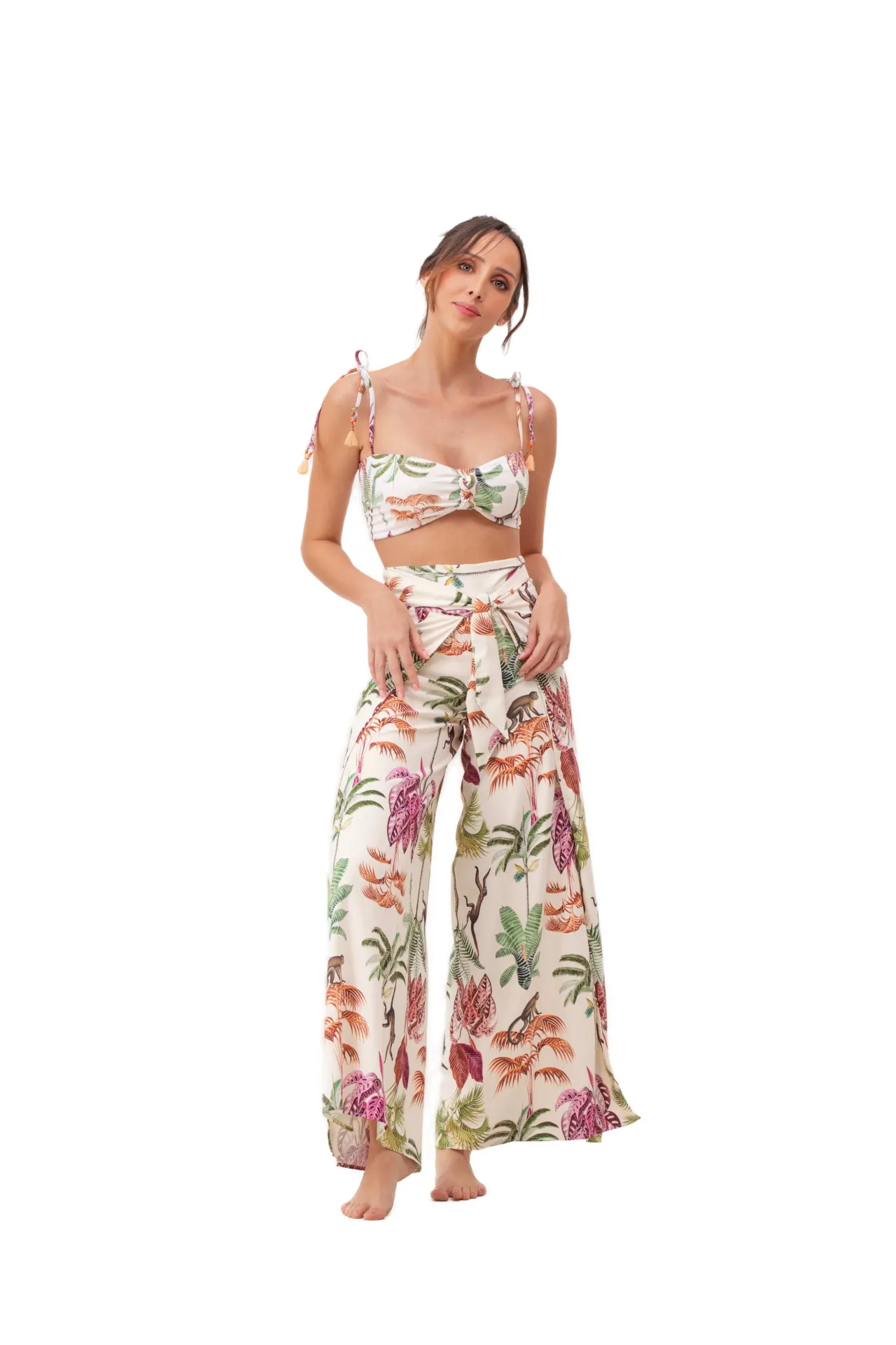 [115] PANTALON MARIPOSA TROPICAL