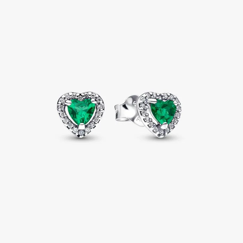 [99237] Elevated Green Heart Stud