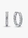 Sparkling Row Eternity Hoop