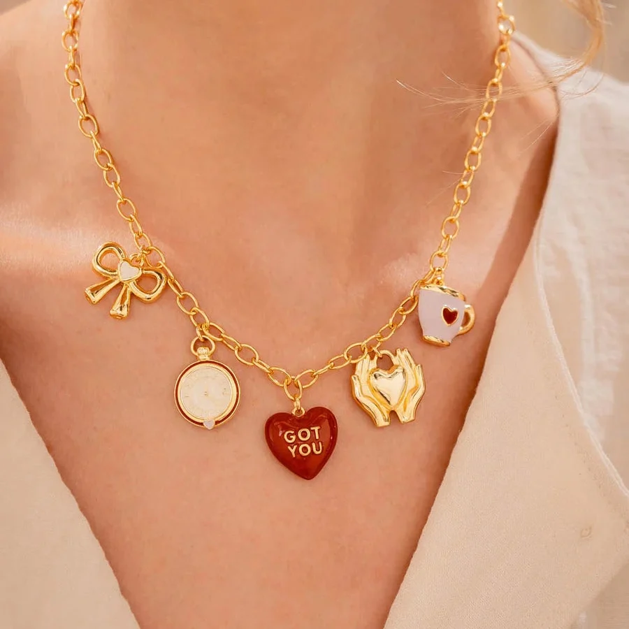 Collar Multicharms Formas del Amor